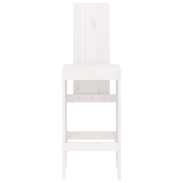 vidaXL Stoličky 2 ks bílé 40 x 42 x 120 cm masivní borové dřevo