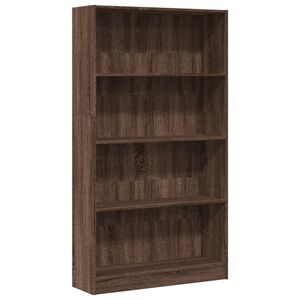 vidaXL Knihovna hněd&yacute; dub 80x24x143 cm kompozitn&iacute; dřevo
