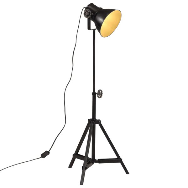 vidaXL Stojac&iacute; lampa 25 W čern&aacute; 35 x 35 x 65/95 cm E27
