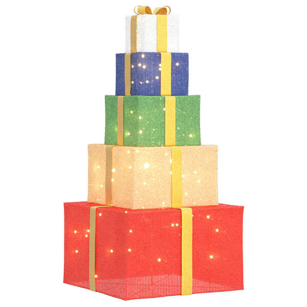 vidaXL V&aacute;nočn&iacute; dekorace d&aacute;rkov&aacute; krabička 250teple b&iacute;l&yacute;ch LED