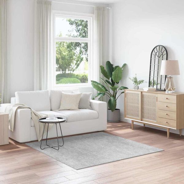 vidaXL Protiskluzov&yacute; Shaggy koberec &Scaron;ed&aacute; 160 x 160 cm PP