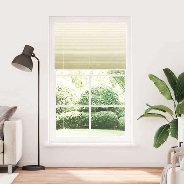 vidaXL Plisovan&aacute; roleta kr&eacute;mov&aacute; 115x200 cm &Scaron;&iacute;řka l&aacute;tky 114,4 cm