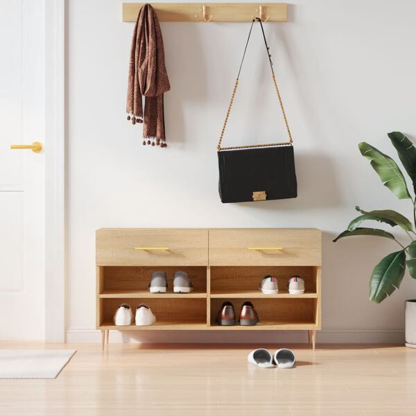 vidaXL Botn&iacute;k dub sonoma 102 x 35 x 55 cm kompozitn&iacute; dřevo