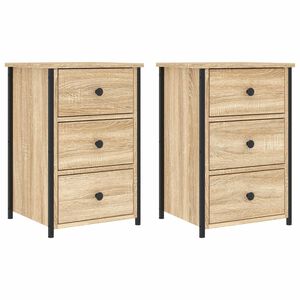 vidaXL Nočn&iacute; stolky 2 ks dub sonoma 40 x 36 x 60 cm kompozitn&iacute; dřevo