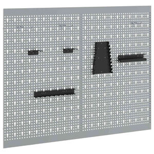 vidaXL Úložná lavička 2 pcs Šedá 100 x 1 x 80 cm