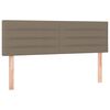 vidaXL Box spring postel s matrac&iacute; a LED taupe 140x190 cm textil