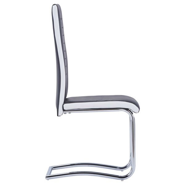 vidaXL Konzolov&eacute; j&iacute;deln&iacute; židle 2 ks čern&eacute; uměl&aacute; kůže