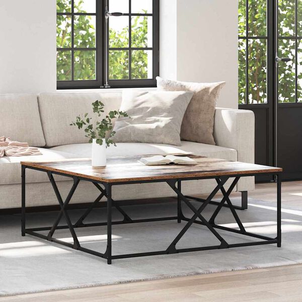 vidaXL Konferenčn&iacute; stolek Star&eacute; dřevo 100 x 100 x 40 cm