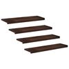 vidaXL Schodi&scaron;ťov&eacute; n&aacute;&scaron;lapy 4 ks 100 x 30 x 2 cm Tmavě hněd&aacute;