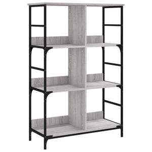 vidaXL Knihovna &scaron;ed&aacute; sonoma 78,5 x 33 x 117,5 cm kompozitn&iacute; dřevo