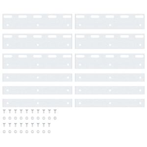 vidaXL Spojovac&iacute; destičky 6 ks stř&iacute;brn&eacute; 20 cm nerezov&aacute; ocel