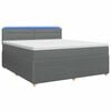vidaXL Postel boxspring s matrac&iacute; Tmavě &scaron;ed&aacute; 140 x 190 cm Textil