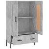 vidaXL Skř&iacute;ň highboard betonově &scaron;ed&aacute; 69,5x31x115 cm kompozitn&iacute; dřevo