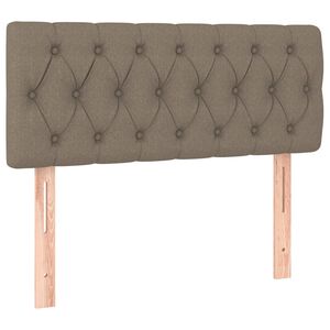 vidaXL Čelo postele taupe 100x7x78/88 cm textil