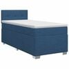 vidaXL Postel boxspring s matrac&iacute; s čelo Modr&aacute; 80 x 200 cm Textil