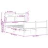 vidaXL R&aacute;m postele bez matrace dub sonoma 120x200 cm kompozitn&iacute; dřevo