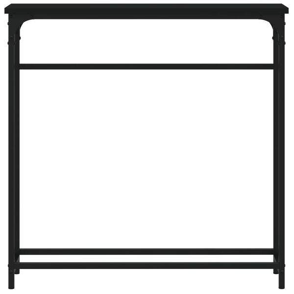 vidaXL Konzolov&yacute; stolek čern&yacute; 75 x 19,5 x 75 cm kompozitn&iacute; dřevo