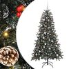 vidaXL Uměl&yacute; v&aacute;nočn&iacute; stromeček Zelen&aacute; 180 cm PVC, plast a ocel