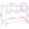 vidaXL Konzolov&yacute; stolek dub sonoma 100 x 34,5 x 75 cm kompozitn&iacute; dřevo