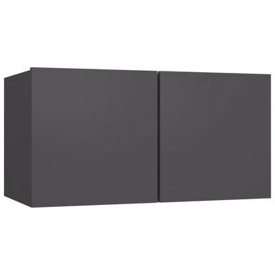 vidaXL TV skříňky 4 ks šedé 60 x 30 x 30 cm kompozitní dřevo
