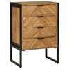vidaXL Serv&iacute;rovac&iacute; skř&iacute;ň 50 x 35 x 75 cm Masivn&iacute; ak&aacute;ciov&eacute; dřevo