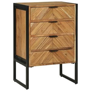 vidaXL Serv&iacute;rovac&iacute; skř&iacute;ň 50 x 35 x 75 cm Masivn&iacute; ak&aacute;ciov&eacute; dřevo
