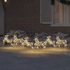 vidaXL LED Sobov&eacute; s 180 LED diodami 6 pcs Zlat&aacute; PET