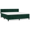 vidaXL Box spring postel s matrac&iacute; tmavě zelen&aacute; 160x200 cm samet