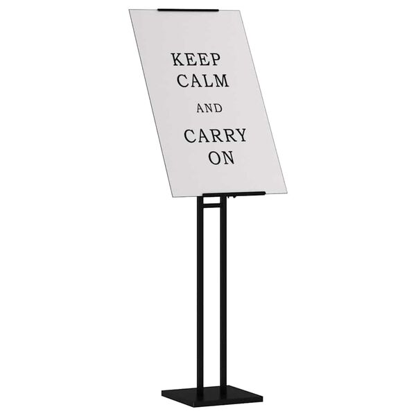 vidaXL St&aacute;nky pro veletrhy Čern&yacute; 26,5 x 26,5 x 150 cm Ocel