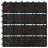 vidaXL Dlažba na terasu 11 pcs Tmavě hněd&aacute; 30 x 30 cm Dřevoplast