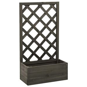 vidaXL Zahradn&iacute; truhl&iacute;k s trel&aacute;ž&iacute; &scaron;ed&yacute; 50 x 25 x 90 cm masivn&iacute; jedle
