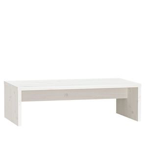 vidaXL Stojan na monitor b&iacute;l&yacute; 50x27x15 cm masivn&iacute; borov&eacute; dřevo