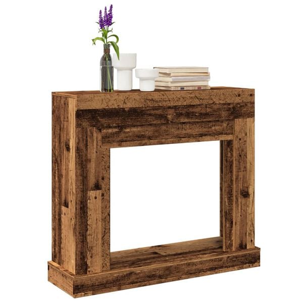 vidaXL Krbová obestavba old wood 100 x 30 x 87,5 cm kompozitní dřevo