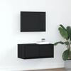 vidaXL TV skř&iacute;ňka Čern&yacute; dub 60x31x25,5 cm Dřevěn&aacute; konstrukce