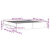 vidaXL Rám postele bez matrace Dub Sonoma 200x200cm Dřevěné konstrukce