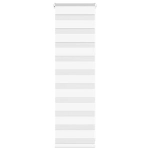 vidaXL Zebra roleta b&iacute;l&aacute; 50x100 cm &scaron;&iacute;řka l&aacute;tky 45,9 cm polyester