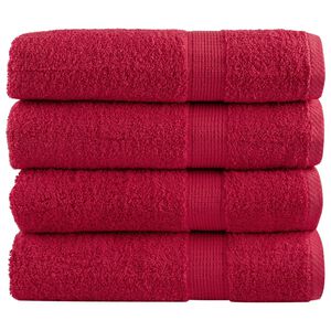 vidaXL Pr&eacute;miov&eacute; osu&scaron;ky SOLUND 4 ks červen&eacute; 100x150 cm 600 g/m&sup2;