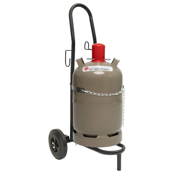 vidaXL Ruční vozík Černá a červená 49 x 49 x 101 cm Ocel