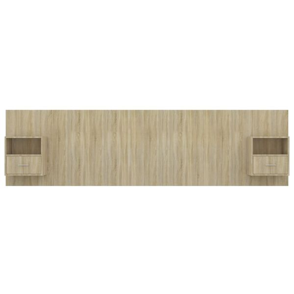 vidaXL Čelo postele se skř&iacute;ňkami dub sonoma kompozitn&iacute; dřevo
