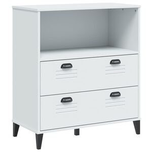 vidaXL Knihovna VIKEN b&iacute;l&aacute; 80 x 40 x 90 cm kompozitn&iacute; dřevo
