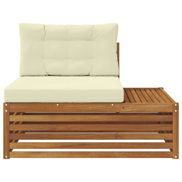 vidaXL Venkovn&iacute; koncov&yacute; pohovka s pol&scaron;t&aacute;řem Př&iacute;rodn&iacute; 115 x 83 x 73 cm