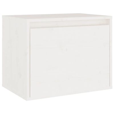 vidaXL Nástěnná skříňka bílá 45 x 30 x 35 cm masivní borové dřevo