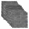 vidaXL Mozaikov&eacute; dlaždice &Scaron;ed&aacute; 30 x 30 cm Mramor