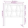 vidaXL Čelo postele &scaron;ed&eacute; 96 x 4 x 100 cm masivn&iacute; borovice