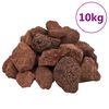vidaXL Sopečn&eacute; kameny 10 kg červen&eacute; 5&ndash;8 cm