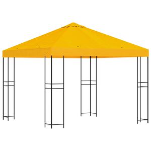 vidaXL Alt&aacute;n 3 x 3 m Žlut&aacute; Polyester a ocel 190 gsm