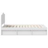 vidaXL R&aacute;m postele s čelo B&iacute;l&aacute; 90 x 190 cm Masivn&iacute; borov&eacute; dřevo