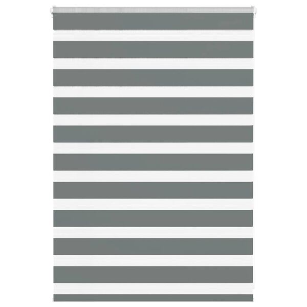 vidaXL Zebra roleta tmavě &scaron;ed&aacute; 100x100cm &scaron;&iacute;řka l&aacute;tky 95,9 cm polyester