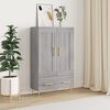 vidaXL Skř&iacute;ň highboard &scaron;ed&aacute; sonoma 69,5 x 31 x 115 cm kompozitn&iacute; dřevo