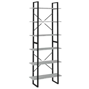 vidaXL Vysok&yacute; reg&aacute;l &scaron;ed&yacute; sonoma 100 x 30 x 210 cm kompozitn&iacute; dřevo